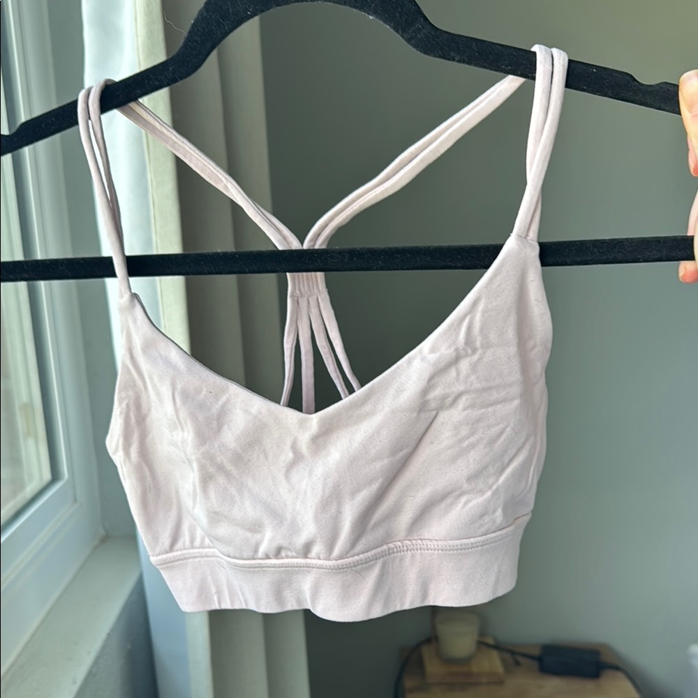 Women's Light Pink Strappy Bralette